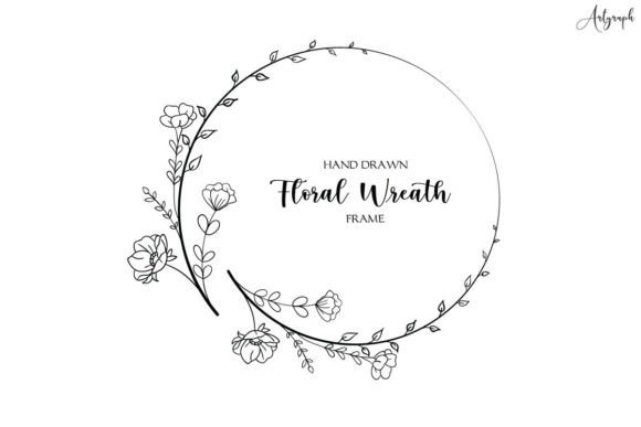 Download Hand Drawn Floral Frame Vector - Floral frame vector Collection