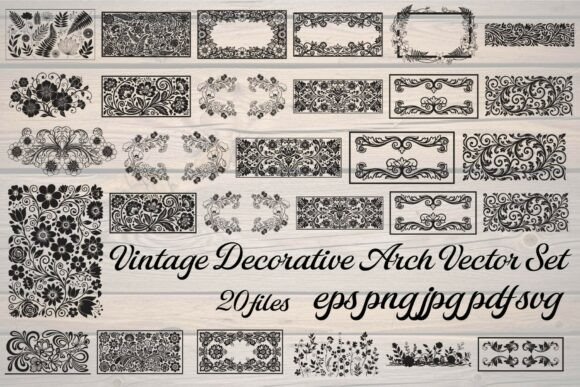 Download Vintage Decorative Floral Frame Vector - Floral frame vector Collection