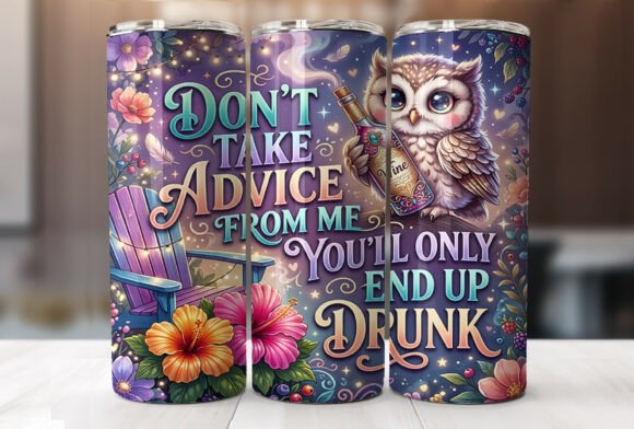 Download Funny Owl Wine Tumbler Wrap Sublimation - Tumbler wrap sublimation Collection
