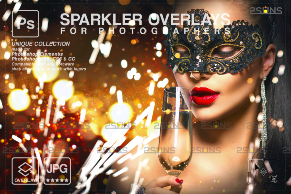 Download Sparkler Overlay &amp; Christmas Overlay - Christmas overlay Collection