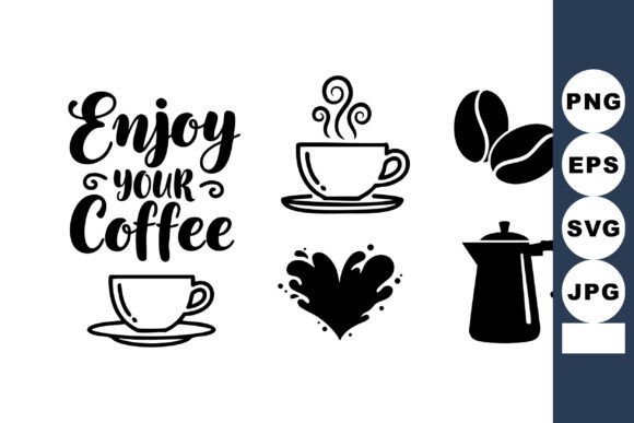 Download Coffee Cup Beans Kettle Enjoy Your Coffe - Coffee cup Collection