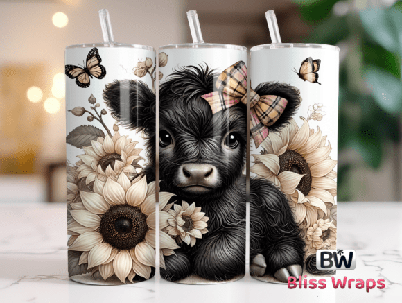 Download Highland Cow Tumbler Wrap Sublimation - Tumbler wrap sublimation Collection