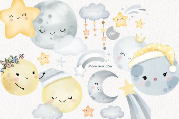 Download Moon Clipart | Hand Drawn Clipart, PNG - Moon clipart Collection
