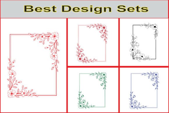 Download Elegant Floral Frame Vector Design Set - Floral frame vector Collection