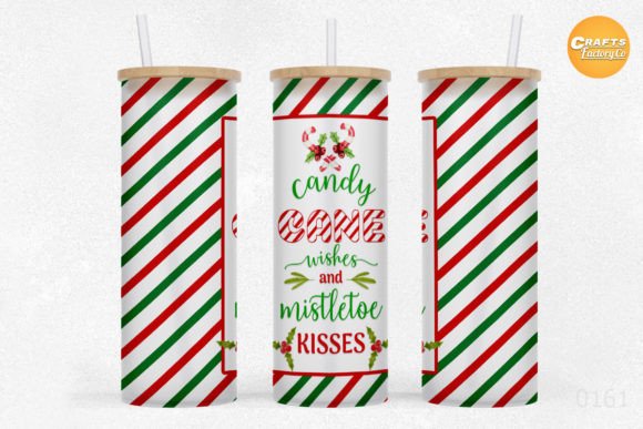 Download Candy Cane 25oz Libbey Glass Can Tumbler - Candy cane Collection