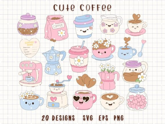 Download Coffee Clipart Cute Coffee Cup SVG - Coffee cup Collection