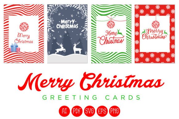 Download Merry Christmas Greeting Cards SVG Files - Greeting card Collection